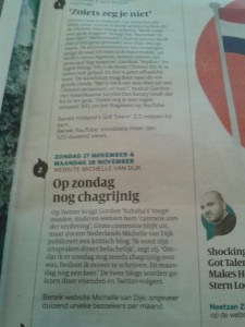 Gordon in Holland's got Talent en Volkskrant